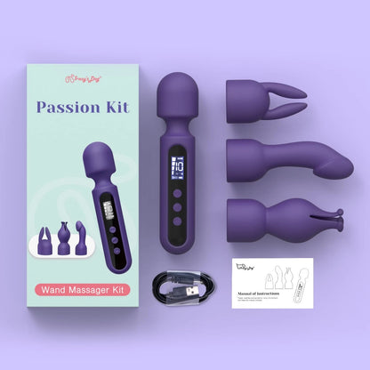 Tracy's Dog - Wand Vibrator with 3 Systems (C spot, G spot, Nipple)